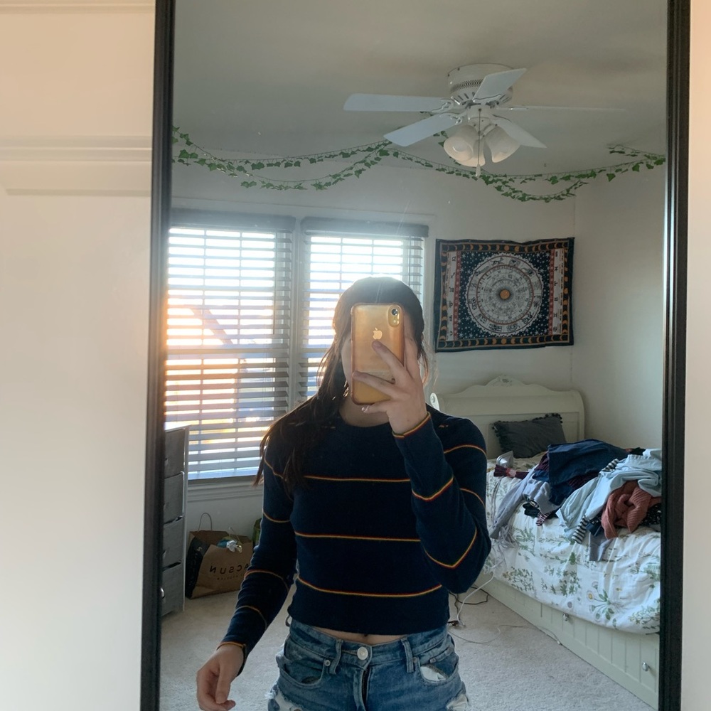 Brandy Melville Striped Long Sleeve Tee